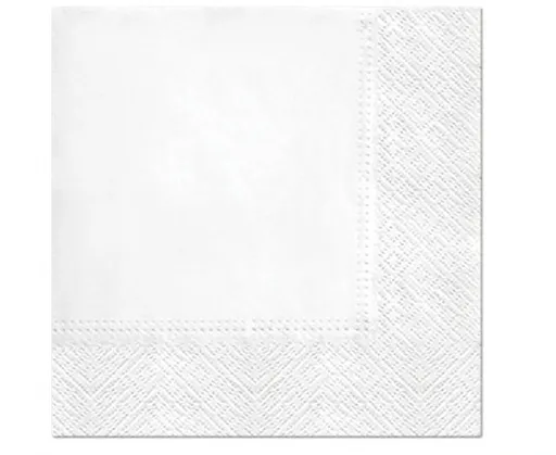 Godan Papírové ubrousky - Bílé 33 x 33 cm