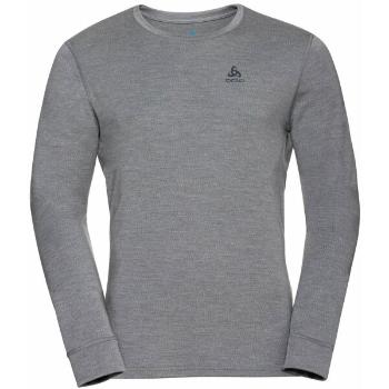 Odlo BL TOP CREW NECK L/S MERINO260 Pánské merino triko, tmavě šedá, velikost