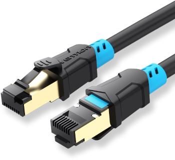 Hálózati kábel Vention Cat.6 SFTP Patch Cable, 1m, fekete