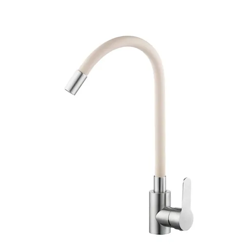 VELAZO Kuchyňská baterie s flexibilním výtokem béžová/ ocel VELAZ8105SBE