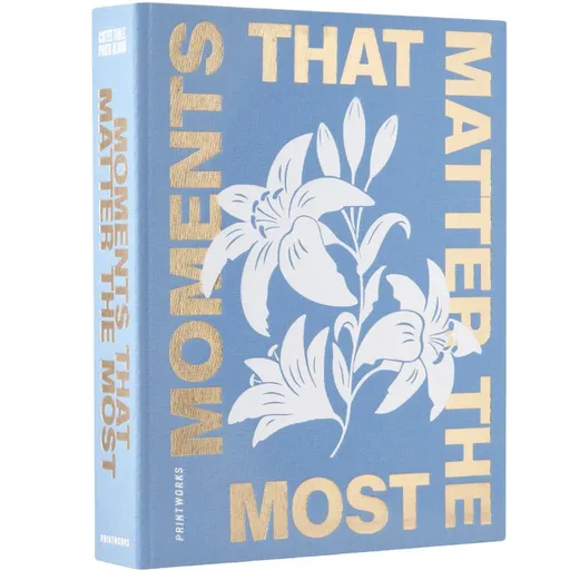 Fotoalbum MOMENTS THAT MATTER THE MOST Printworks modré