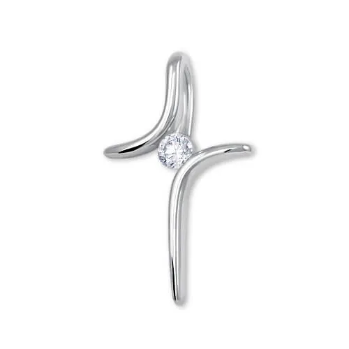 Soliter Originální křížek z bílého zlata 246 001 00460 07