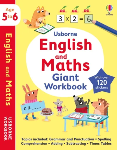 Usborne English and Maths Giant Workbook 5-6 - Jane Bingham, Jessica Greenwell, Bathie Holly, Hannah Watson