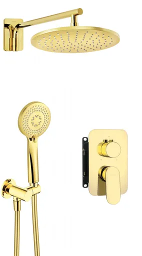 DEANTE Alpinia zlato Sprchový set pod omítku, s baterií BOX BXYZZGAM