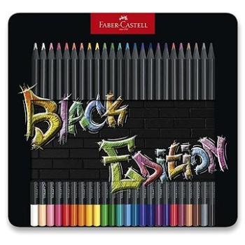 FABER-CASTELL Black Edition v plechu, 24 barev (4005401164258)