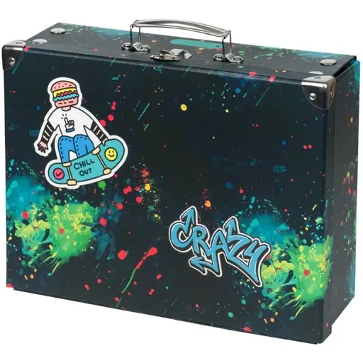 BAAGL CHILL Skládací školní kufřík, černá, velikost