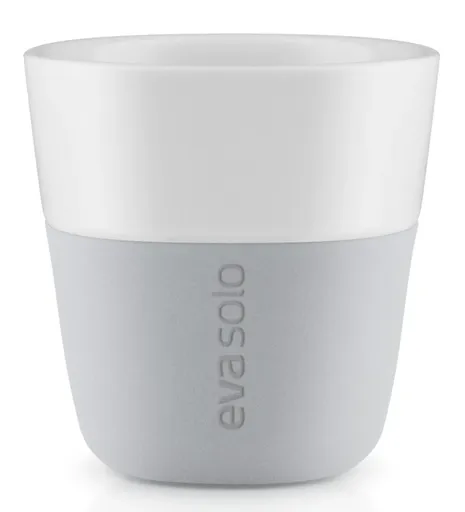 Hrnky na espresso šedé 80ml, set 2ks, eva solo