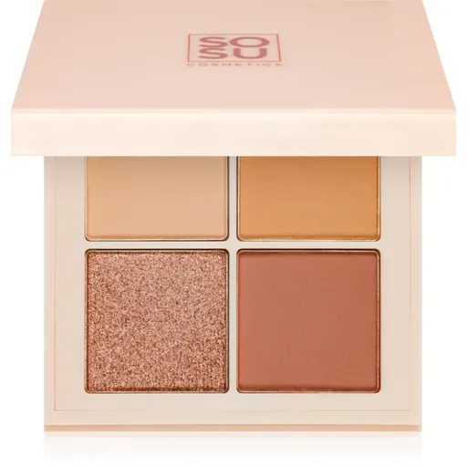SOSU Cosmetics Eyeshadow Quad paletka očních stínů odstín Nude 4.8 g
