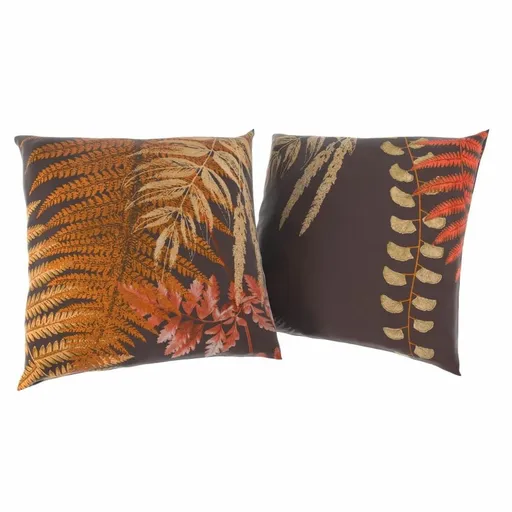 Kvalitex Povlak na polštářek Kapradí hnědá, 40 x 40 cm, sada 2 ks