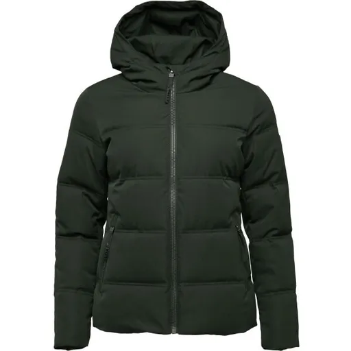 LOAP NATALA Dámský kabát, tmavě zelená, velikost