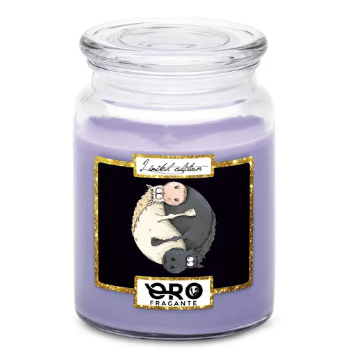 Svíčka Jin jang Koně (Vůně svíčky: Levandule)