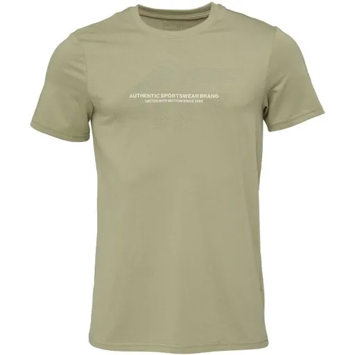 4F TSHIRT Pánské triko, světle zelená, velikost