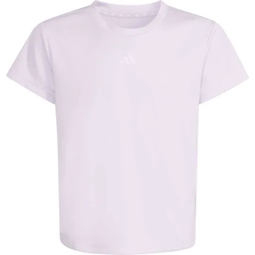 adidas TRAIN ESSENTIALS REGULAR FIT LOGO KIDS Dívčí tréninkové tričko, fialová, velikost