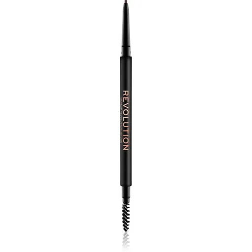 Makeup Revolution Precise Brow Pencil precizní tužka na obočí s kartáčkem odstín Dark Brown 0.05 g