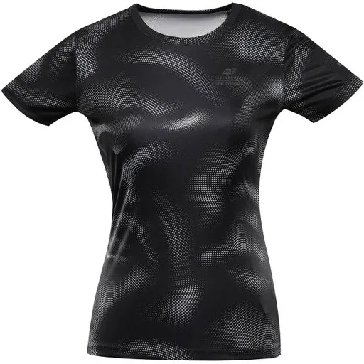 ALPINE PRO QUATRA Dámské funkční triko, černá, velikost