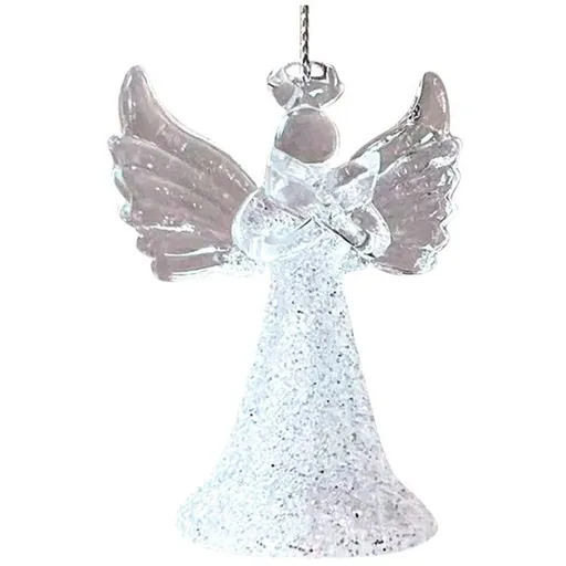 Anděl Přerov Anděl skleněný na zavěšení 4,5 x 7 x 3 cm