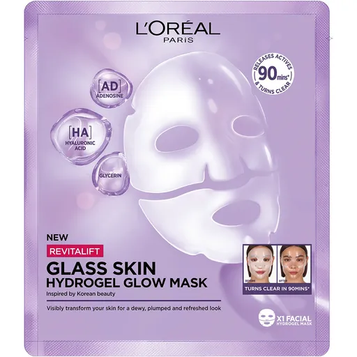 L'Oréal Paris Hydrogelová rozjasňující maska Filler Glass Skin Mask 25 g