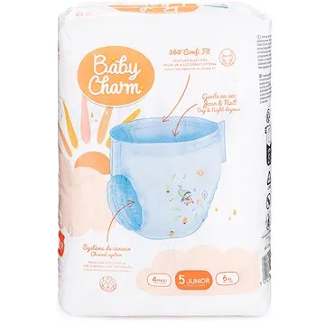 BABY CHARM Super Dry Pant vel. 5 Junior, 12-17 kg (20 ks) (5411416022695)
