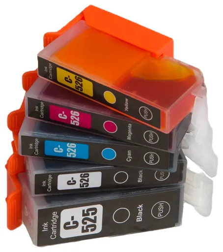 MultiPack CANON PGI-525, CLI-526  + 20ks fotopapíru - kompatibilní cartridge, černá + barevná, 1x21ml/4x11ml