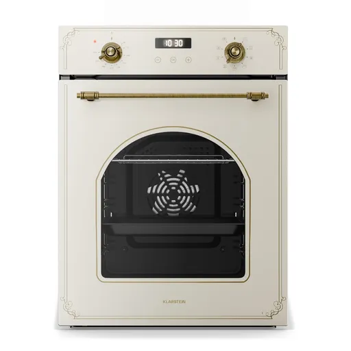 Klarstein Victoria vestavná trouba 45 cm 49 l krémová