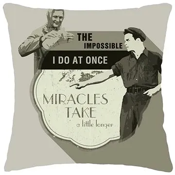 Gadget Factory Retro Povlak na Polštář - The Impossible (EN) 40 × 40 cm (10563)