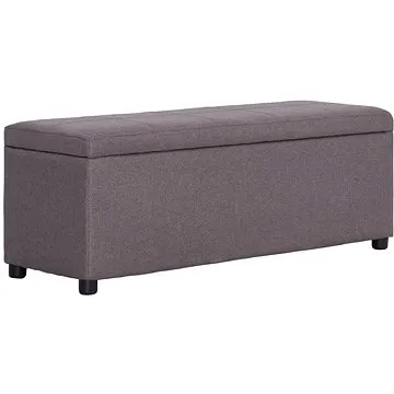 Lavice s úložným prostorem 116 cm taupe polyester (281326)