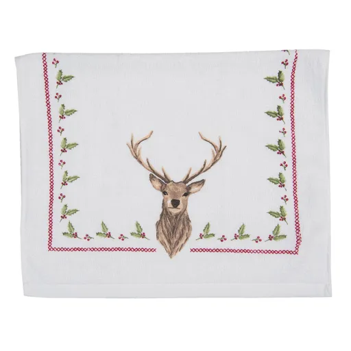 Froté kuchyňský ručník s jelenem Cosy Lodge - 40*66 cm CTCOL