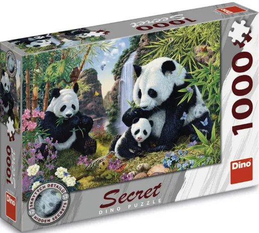 Puzzle Skryté pandy 1000 dílků secret collection