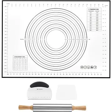Sortland Sada silikonového válu 70x50 cm, válečku a dvou kráječů (54998.01.04)