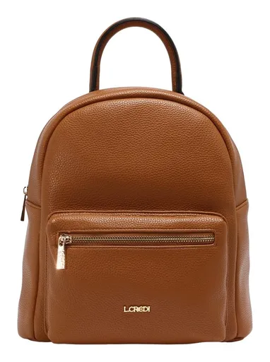 Elegantní dámský batoh do města L.CREDI Budapest Backpack Cognac