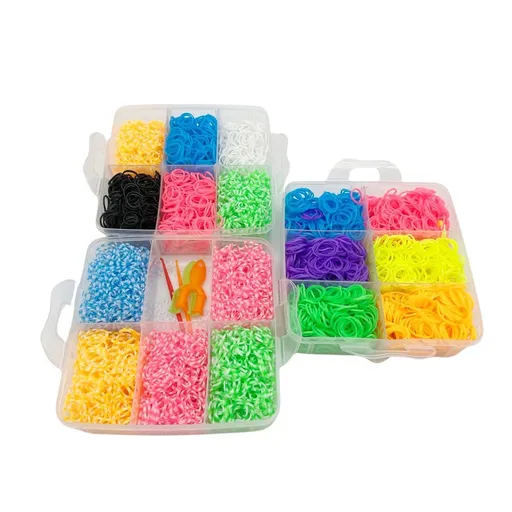 Alltoys Sada gumiček 3 000 ks na výrobu náramků Loom Band