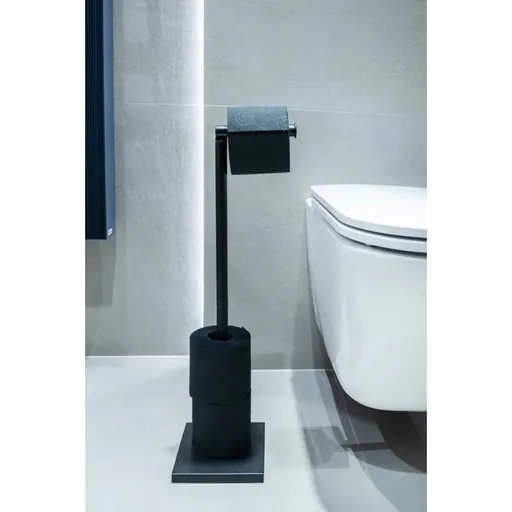 OLSEN SPA Držák toaletního papíru, kov , černá barva KD02071796