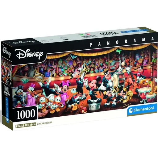 Clementoni puzzle 1000 Panorama Disney Orchestr