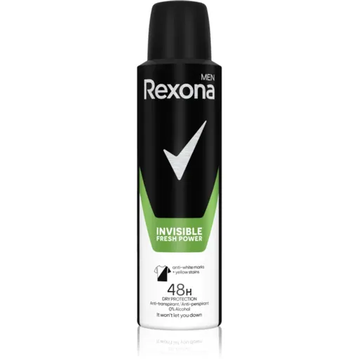 Rexona Invisible Fresh Power antiperspirant ve spreji pro muže 150 ml