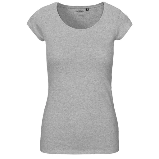 Neutral Dámské tričko z organické Fairtrade bavlny - Sportovně šedá | XS