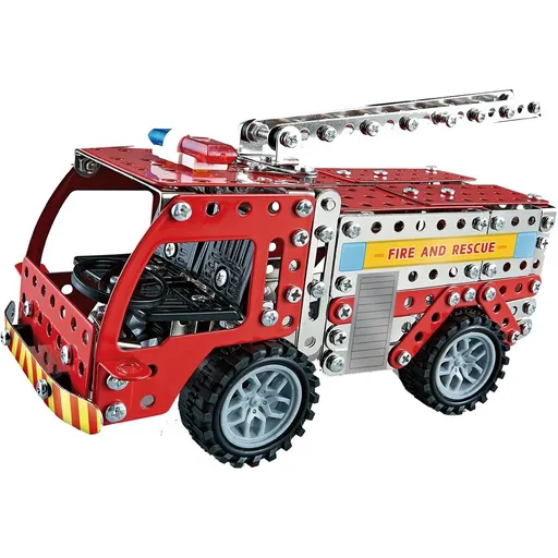 Alltoys Kovová stavebnice hasičské auto 292 dílků