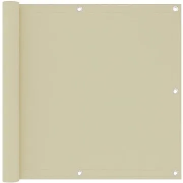 Balkónová zástěna krémová 90 x 300 cm oxfordská látka (134952)