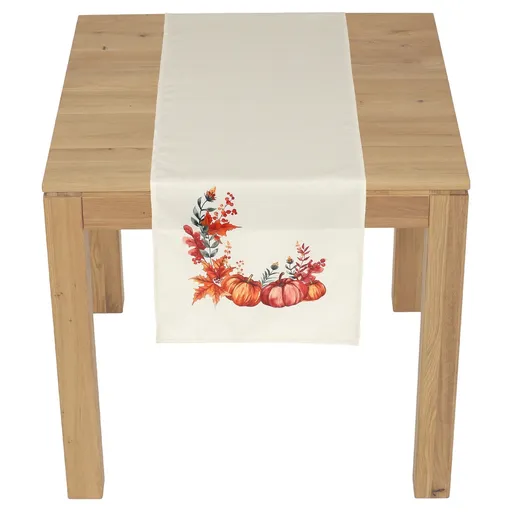 Běhoun Dýně a listí sametová, 40 x 150 cm