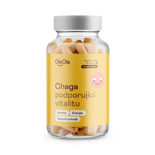 OlaOla Chaga podporující vitalitu 60 kapslí