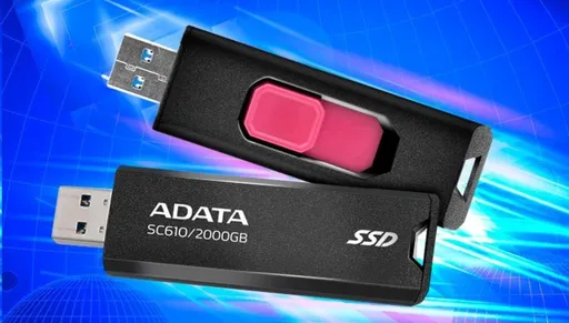 ADATA Externí SSD 500GB SC610, USB-A 3.2, černá