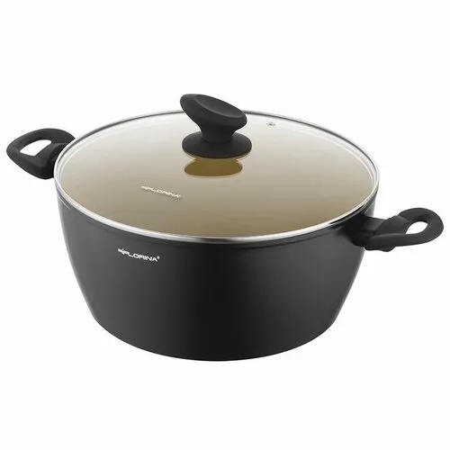 Florina Hliníkový hrnec s poklicí AmVeganby Mateusz Gessler, 26 cm, 4,8 l, pr. 26 cm