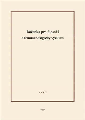 Ročenka pro filosofii a fenomenologický výzkum 2014 - Aleš Novák