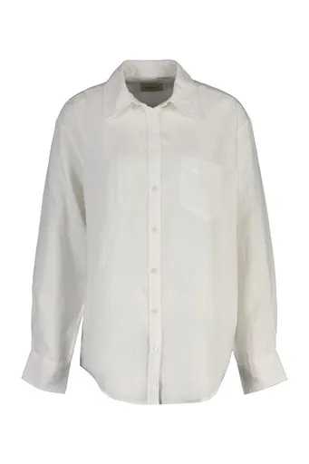 KOŠILE GANT REL LINEN LS SHIRT WHITE