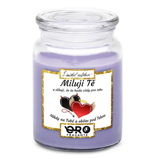 Svíčka Někdy na tobě (Vůně svíčky: Levandule)