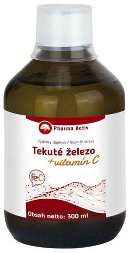 Pharma Activ Koloidní železo + vitamín C liquid 300 ml
