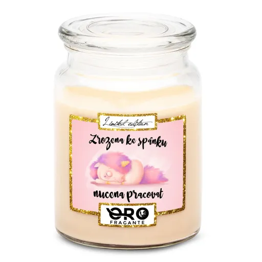 Svíčka Zrozena ke spánku (Vůně svíčky: Vanilka)