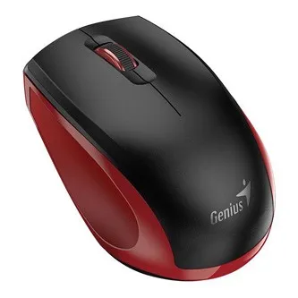 Genius Myš NX-8006S, 1600DPI, 2.4 [GHz], optická, 3tl., bezdrátová USB, černo-červená, AA