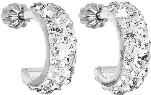 Evolution Group - Pavona Půlkruhové náušnice 31118.1 krystal