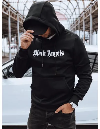 Pánská mikina s kapucí URAS černá