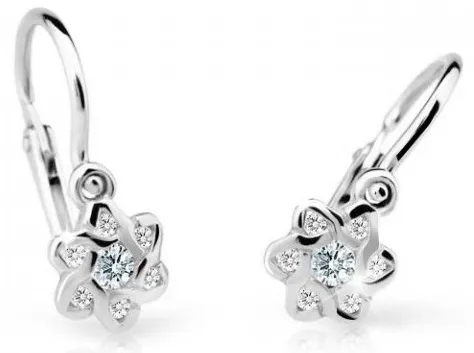 Cutie Diamonds Dětské náušnice z bílého zlata s brilianty DC2149-10-00-X-2